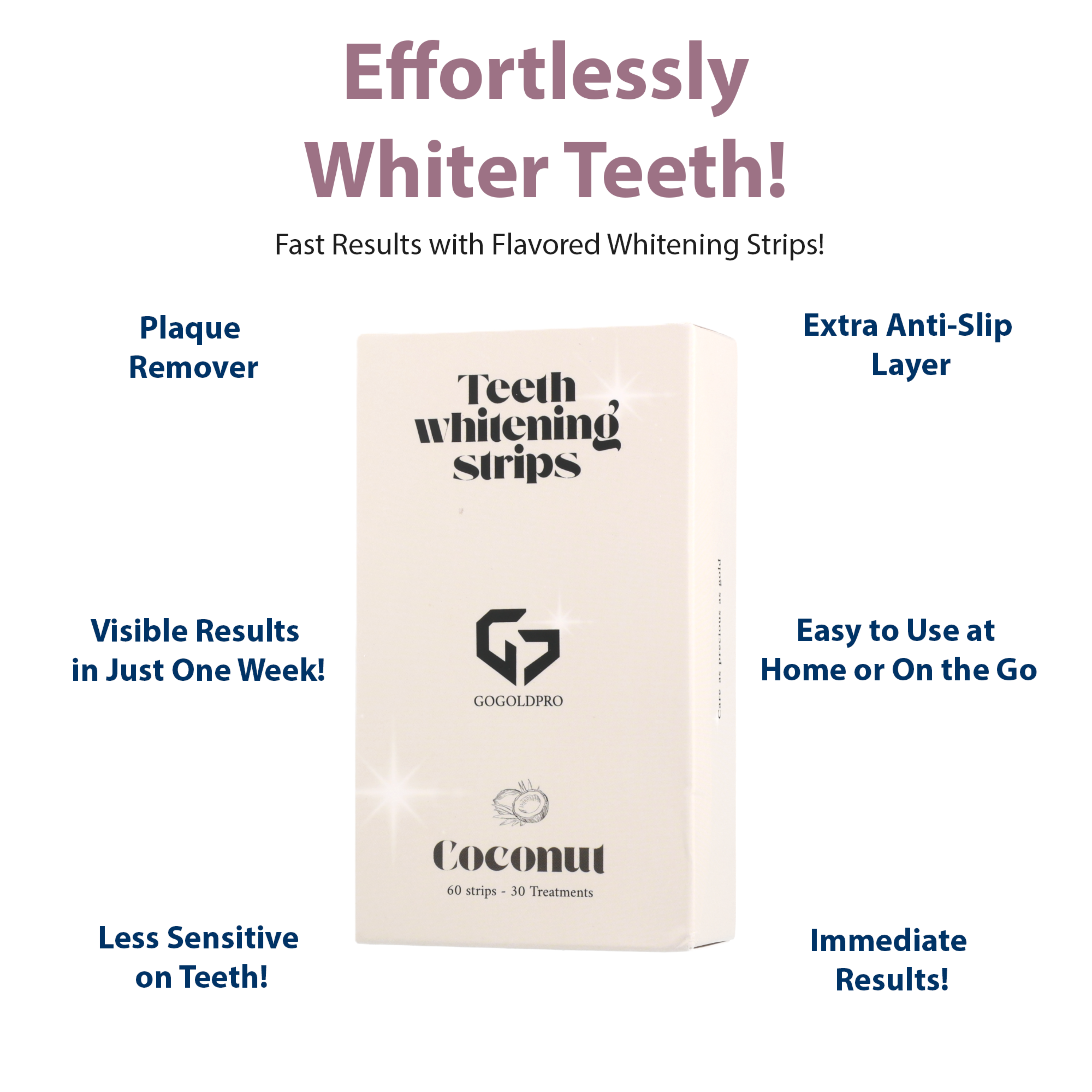 Teeth Whitening Strips - 60pcs